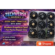 ZOTAC AMP / TRINITY OC RTX 4090 HIGH-END GRAPHIC CARD – BROKEN UNIT