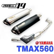 Project79 Yamaha TMAX 560 Full System Exhaust Manifold Cover Coolant Set Accessories Ekzos TMAX560 P