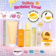 Yello OTMS Oatmeal Turmeric Mask & Scrub / Oatellia Oatmino Cleanser / Snowmeric Brightening Serum