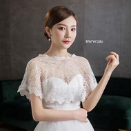 Bridal Accessories White Lace Bolero Cardigan BWW026