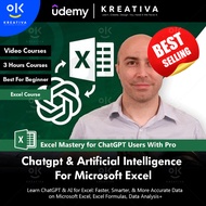 Excel+Chatgpt Course - Chatgpt & Artificial Intelligence For Microsoft Excel | Excel Course | Excel 