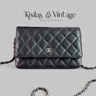 Chanel Caviar WOC 銀扣