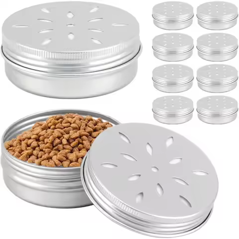 10pcs Aluminum Scent Training Boxes for Dogs Designed with Precision Small Holes for Effective Olfac