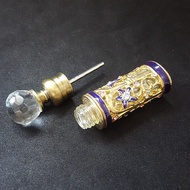 Belongs to Glass Tube Bottle High-End Cylindrical Shape ML High-End Bottle Diamond-Studded Processin