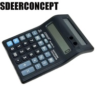 SDEERCONCEPT 12 Digits Calculator, Stationery Large Screen Display Mechanical Calculator, Useful Bat