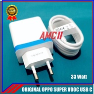 Charger Oppo Super Vooc 33 Watt ORIGINAL 100% USB Type C