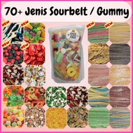 [70+Gummy & Sourbelt] Halal Turkey&Thailand&Malaysia Mixed Sour Sweet Gummy Sourbelt Snack Gula Door
