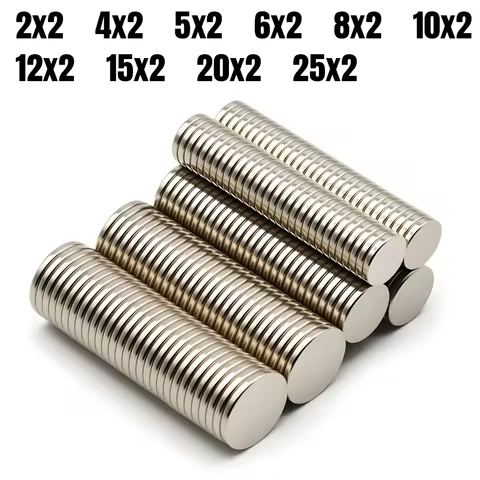 Round Super Strong Neodymium Magnet Powerful Magnets N35 Permanent Magnetic NdfeB Refrigerator DIY 2