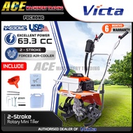 VICTA V630MC Micro Cultivator 63.3cc Rotary Mini Tiller 2-Stroke Engine