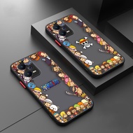 Matte Phone Cover Skin Feel Phone Case Anti-fingerprint One Piece Luffy Anime For Xiaomi Redmi Note 2 3 4 5 6 7 8 9 9S 9T 10 11 Pro 4G 5G 5A Prime Redmi 5 6 7 8 9 Plus