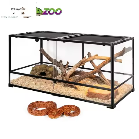 Direct Supplier 120 Gal 4x2x2 Large Reptile Terrarium 120x60x60 Flat Packed Eco-Friendly Durable Gla