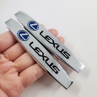 Xsd 2 x kim loại Lexus logo xe ô tô trang trí thanh Cản Sốc Mặt bên biểu tượng phía sau nhãn dán dạn