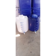 50 Liter Plastic Water Storage Tank Tong Air Besar Bertutup Baldi Air Besar