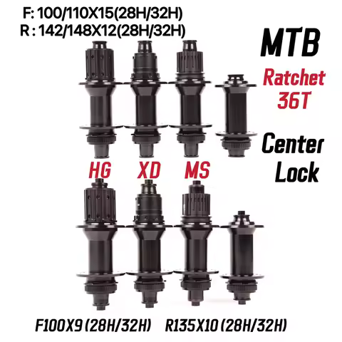 EXP36T Ratchet 2024 NEW Black Bicycle Hub 28H/32H BOOST Thru Axle/Quick Release Version MTB Bike R13