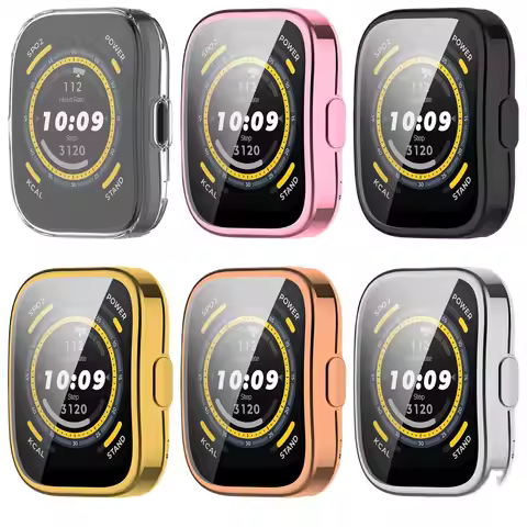 Silicone Protective Case For Amazfit Bip 5 Tpu Full Screen Protector For Amazfit Bip5 (A2215) Cover 