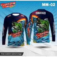 Jersey mancing mania baju fishing kaos lengan panjang -MURAH-