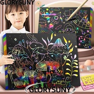GLORYSUNY 10PCS Scratch Paper, Multi-function 4K/8K/16K/32K Scratch Painting Toys, Simple DIY Night 