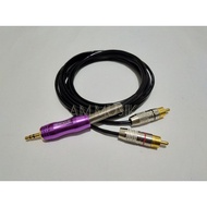 3.5MM STEREO TO RCA RCA SILVER MINI JACK CABLE 5 METERS