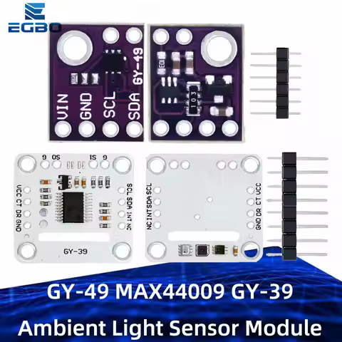 GY-49 MAX44009 / GY-39 4-Pin I2C Ambient Light Sensor - 1.7V-3.6V Low Power Module for Arduino Embed