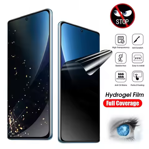 Privacy Hydrogel Film For Vivo V25e Mexico V29 Lite Y35m Y36 Y33T Y33E Screen Protector