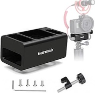 Gurmoir Case Microphone Adapter for Gopro Hero 7 Black/Hero 6/Hero 5 Action Camera Aluminum Metal Cage Accessories Setup Vlogging Video Recording Kit