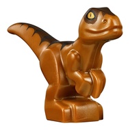 Original Lego Jurassic World - Baby Raptor (Dark Brown Stripes) Dinosaur Dino 75929 75930 75936 1075