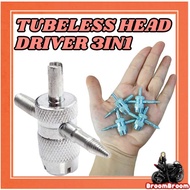 3 IN 1  TUBE VALVE OPENER MOTOR MOTORCYCLE 4WAY SCREW TAYAR TYRE STEM CORE TOOLS TOOL TUBELESS CAR R