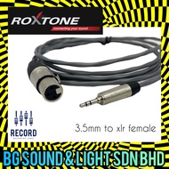 ROXTONE BELDEN 3.5MM TO XLR FEMALE MICROPHONE CABLE / SOUNDCARD CABLE | Sound Card Cable | Sound Car