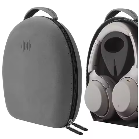 Geekria Headphones Case Pouch for WH 1000XM5 WH 1000XM4 1000XM3, Hard Portable Earphone Cable Storag