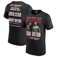 BAJU WWE GAME TSHIRT Mens Black Backlash 2025 John Cena vs. Randy Orton T-Shirt S-5XL S-5XL