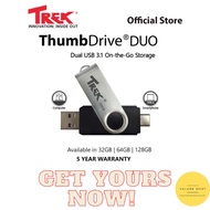 Duo Trek Thumbdrive Dual Drive USB 3.1 Type-C Flash Drive - thumb drive type c 32GB/64GB/128GB