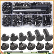 Chicago Screw Leather Rivets Assorted Screw Rivets M5 Chicago Binding Screws for Decorating PU Craft