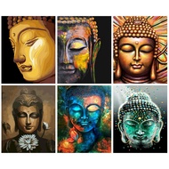 RUOPOTY 60x75cm/50x65cm/40x50cm Frame Paint By Numbers Buddha HandPainted Wall Art Gift Pictures By 