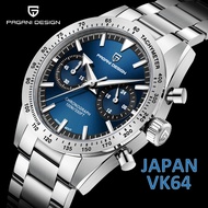 PAGANI DESIGN Quartz Watch Original VK64 Movement Chronograph Watch Stainless Steel Sapphire Glass B