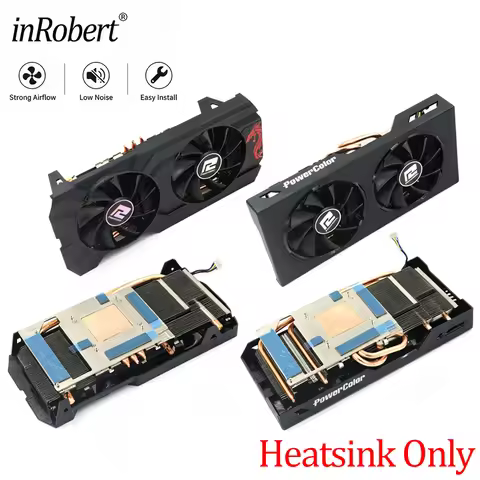 For Powercolor RX 570 590 Red Dragon Video Card Heatsink RX570 RX590 Replacement Graphics Card GPU H