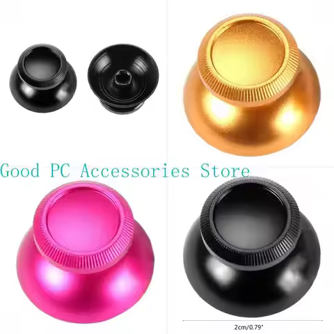 R53C Metal Thumbstick Aluminum Thumbsticks Analogue for P4 P5 Game Controller Improve Control and Co