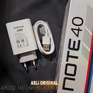 Infinix Note 40 Fastcharging 45W Charger. Real Original infinix Carlcare/