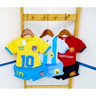 【Kids Series】Kids playset cotton short pants set｜Baju budak murah borong｜儿童短裤套装