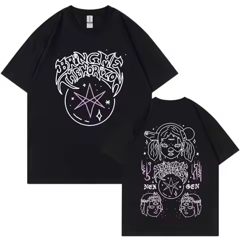 BMTH BringMe TheHorizon Album Post Human Nex Gen T-shirt Heavy Metal Rock Band T-shirt Men Fashion H