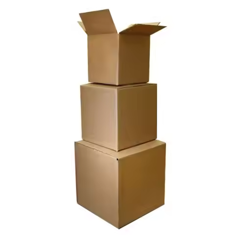Corrugated Shipping Cube Boxes - Assortment 6x6x6/7x7x7/8x8x8/9x9x9-25 Boxes In Each Size Plus 2 Rol