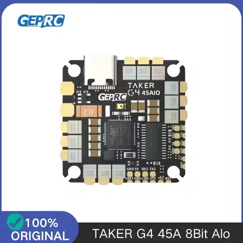 GEPRC TAKER G4 45A AIO FC G473 8Bit Flight Controller 2-6S ESC Lightweight Ultra Low Latency for FPV