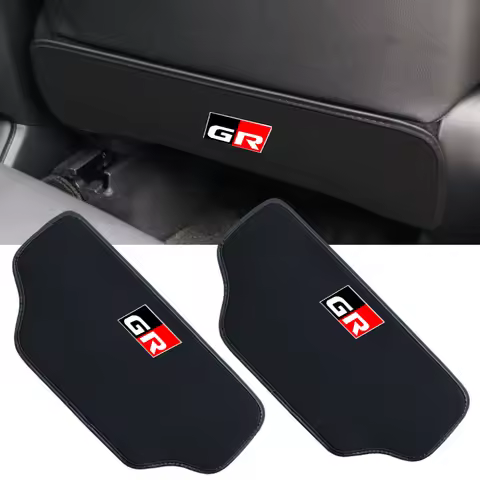 1pcs Car Back Protector Cover Seat Back Mat Anti-Kick Cushion Pads For Toyota GR GR Gazoo Racing GR 