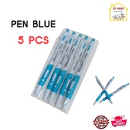 5Pcs Ball Point Pen BLUE INK Economy Type Pen