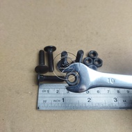 CB BOLT NUT KEY 10 LENGTH 2.5cm 2.5 cm 1/4X1 TRUCK BAMPER FENCE BOLT 1/4 X 1 INCH IN INCH BLACK 25 M