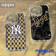 For Oppo A57 A9 A7 A12 A38 F9 Black and white ink-blurry style letter pattern Case A3 A79 A93 A98 F1