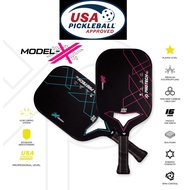 PROTECH XP Pickleball Paddle - Model X PRO SERIES USA PICKLEALL APPROVED (T800 Raw Carbon Fibre) (PA