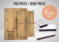 Wooden paper press for book workbook pad paper tracing paper notepad receipt. perfect for DIY roject