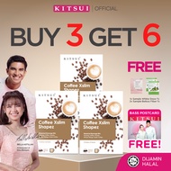 [BUY 3 GET 6] KITSUI Coffee x3 [FREE 2x Whitie Snow 1's + 1x Belloss Fiber 1's] Supplement | Halal