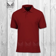 Maroon Polo shirt "Premium fabric unisex polo shirt baju kolar t shirt lelaki perempuan/