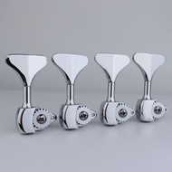 GUYKER เครื่องกีตาร์เบสหัวโครเมี่ยมอุปกรณ์เสริมกีตาร์โครเมียมเปิดเกียร์